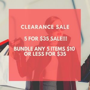 SALE 5 FOR $35